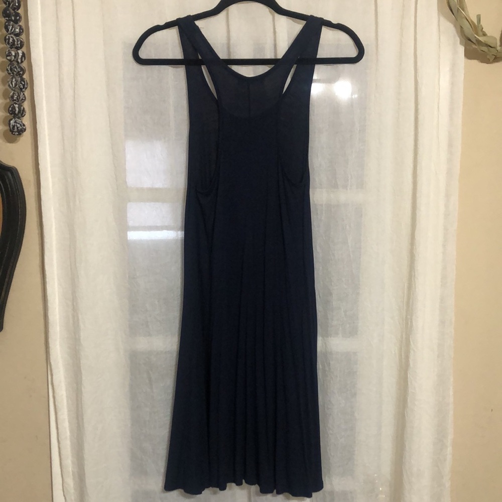 Navy Blue Racerback Dress - Picture 2 of 3